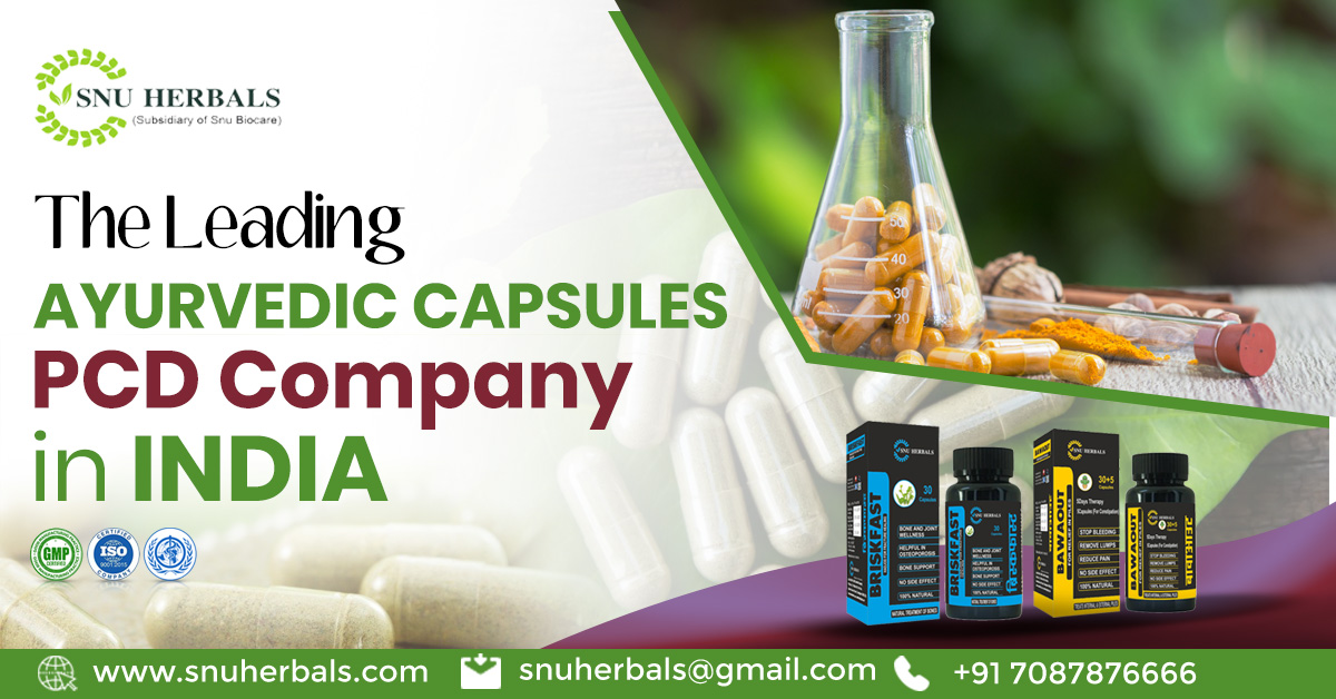 Leading Ayurvedic Capsules PCD Company in India - SnuHerbals